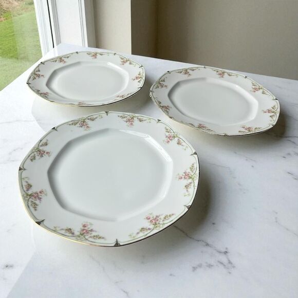 Vintage MZ Habsburg China “Juliette” Plates – Set of 3 - Picture 1 of 8